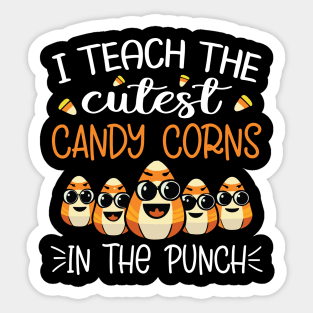 I Teach The Cutest Candy Corn In The Patch Halloween Teacher Sticker